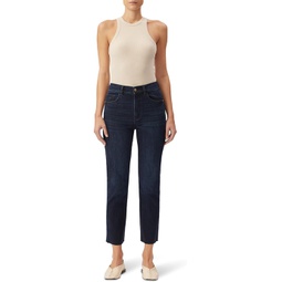 DL1961 Patti Straight High-Rise Vintage Ankle Jeans in Mediterranean Sea