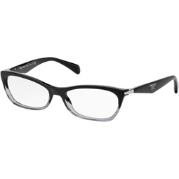 Prada PR15PV ZYY/1O1 Eyeglasses, Black Gradient Transparent, 53mm