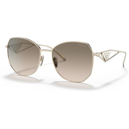 Prada PR 57YS Pale Gold/Brown Shaded 57/18/140 women Sunglasses