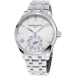 Frederique Constant Mens FC-285S5B6B Horological Smart Watch Analog Display Swiss Quartz Silver Watch