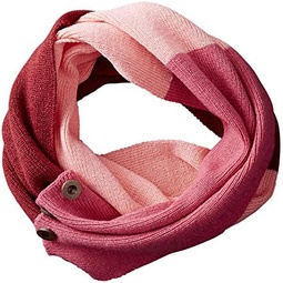 Tickled Pink Accessories Womens Katie Colorblock Infinity Scarf with Button Closure