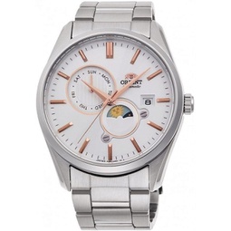 Orient Sun and Moon Automatic White Dial Mens Watch RA-AK0306S10B