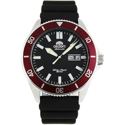 Orient RA-AA0011B Mens Kano Silicone Band Red Bezel Black Dial Automatic Dive Watch