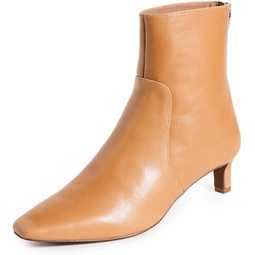 Madewell Womens The Dimes Kitten-Heel Boot in Leather