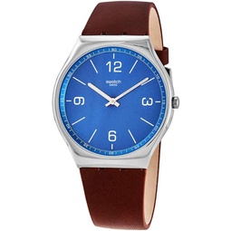 Swatch SKINWIND Sun-Brushed Blue Dial Mens Watch SS07S101