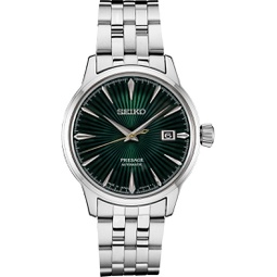 SEIKO New Presage Automatic Green Sunray Dial Stainless Steel Mens Watch SRPE15