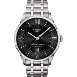 Tissot Mens T0994071105800 Chemin Des Tourelles Powermatic 80 Analog Display Swiss Automatic Silver-Tone Watch