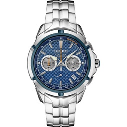 SEIKO Coutura Stainless Steel Blue Chronograph Watch SSB431