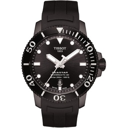 Tissot mens Seastar 660/1000 Stainless Steel Casual Watch Black T1204073705100