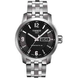 Tissot Mens T0554301105700 PRC 200 Analog Display Swiss Automatic Silver Watch