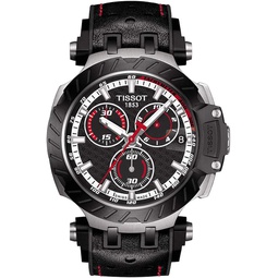 Tissot Mens Stainless Steel Swiss Quartz Sport Watch with Rubber Strap, Black (Model: T1154172705101)