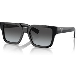 Prada PR 03ZS - 1AB06T Sunglasses Black w/Grey Gradient Vintage 54mm