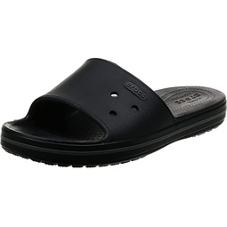Crocs Unisex Crocband III Slide Sandals, Black/Graphite, 12 Men/14 Women M US