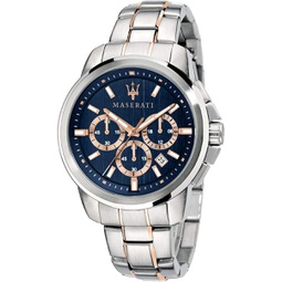 Maserati Mens R8873621008 SUCCESSO Analog Display Quartz Rose Gold Watch
