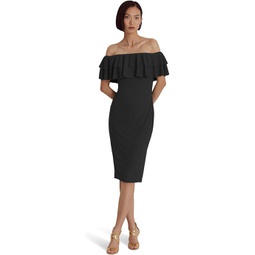 Womens LAUREN Ralph Lauren Jersey Off-the-Shoulder Cocktail Dress