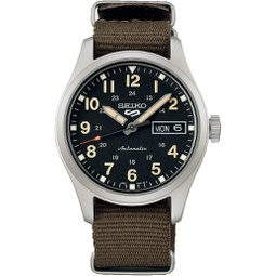 SEIKO 5 Sport SRPJ85 Olive Green Nylon Automatic Watch, Black