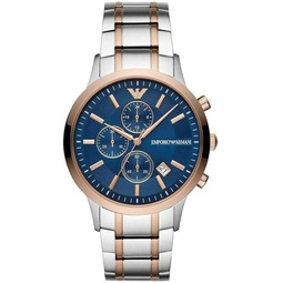 Emporio Armani Mens Chronograph Two-Tone Stainless Steel Watch AR80025