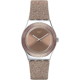 Swatch ROSE SPARKLE Unisex Watch (Model: YLS220)