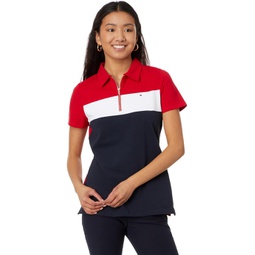 Tommy Hilfiger Color-Block Zip Polo