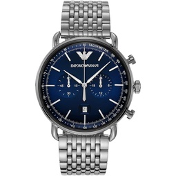 Emporio Armani Mens Chronograph Stainless Steel Watch