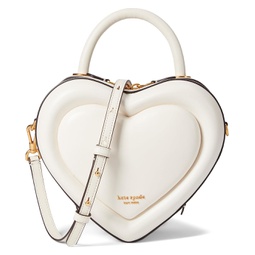 Kate Spade New York Pitter Patter Smooth Leather 3-D Heart Crossbody
