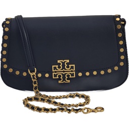 Tory Burch 143920 Britten Black With Gold Hardware Studded Womens Convertible Crossbody Bag