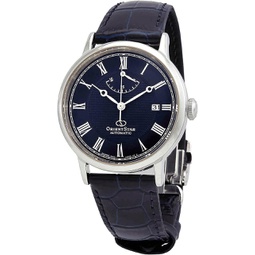 Orient Star Automatic Blue Dial Black Leather Mens Watch RE-AU0003L00B