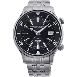 Orient RA-AA0D01B1HB Mens Weekly King Diver Stainless Steel Black Dial Day Date Automatic Watch