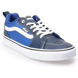 Vans Unisex Filmore Lace up Low Cut Design Leather Material Sneaker - Two-Tone Navy Blue