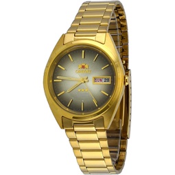 Orient #FAB00004U Mens 3 Star Standard Gold Tone Brown Dial Automatic Watch