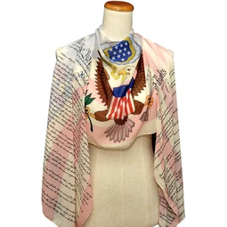 Universal Zone US Constitution and Bill of Rights Chiffon Scarf