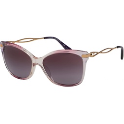 COACH Sunglasses HC 8316 56418H Gradient Transparent Violet