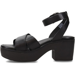 FitFlop Womens Pilar Leather Criss-Cross Platform Sandals