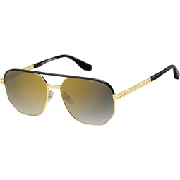 Marc Jacobs MARC 469/S Gold Black/Grey Shaded 58/15/145 men Sunglasses