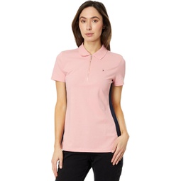 Womens Tommy Hilfiger Side Pannel Zip Polo