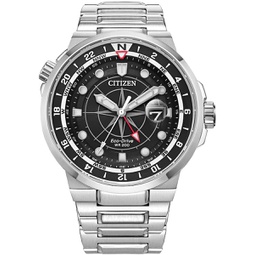 Citizen Eco-Drive Sport Luxury Endeavor Stainless Steel Bracelet Watch 44mm BJ7140-53E