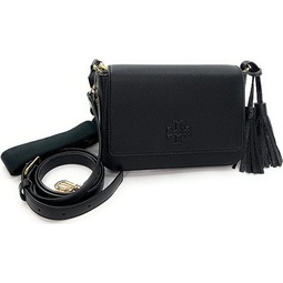 Tory Burch 144688 Thea Flap Black With Gold Hardware Leather Womens Crossbody Bag