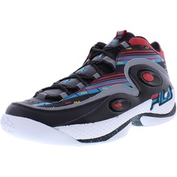 Fila Grant Hill 3 Mens Shoes Size 13, Color: Black/Capri Breeze/Red