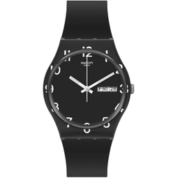 Swatch OVER BLACK Unisex Watch (Model: GB757)