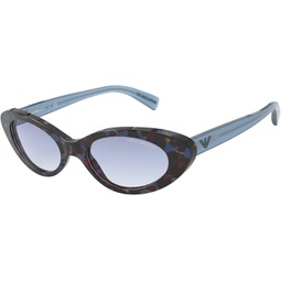 Sunglasses Emporio Armani EA 4143 582819 Shiny Blue Havana