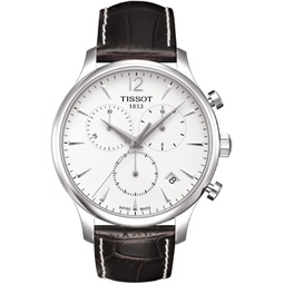 Tissot mens Tissot Tradition stainless-steel Dress Watch Brown T0636171603700
