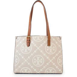 Tory Burch Womens T Monogram Contrast Embossed Small Tote
