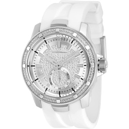 TechnoMarine UF6 Quartz Crystal White Dial Mens Watch TM-621015