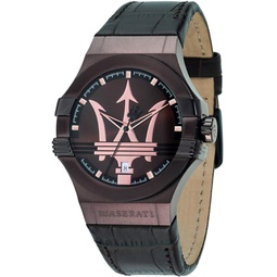 Maserati Mens R8851108011 Potenza Analog Display Analog Quartz Brown Watch