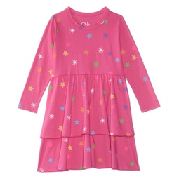 Chaser Kids Rainbow Stars Ruffle Dress (Toddler/Little Kids)