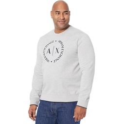 Mens Armani Exchange Front Circle Logo Sweatshirt