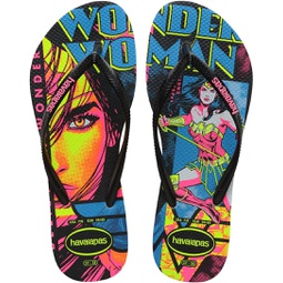 Havaianas Womens Slim Wonder Woman Sandal Black Flip Flop