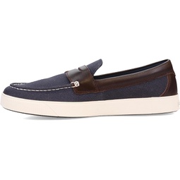 Cole Haan Nantucket 2.0 Penny Loafer Navy/Dark Chocolate/White 10.5 W - Wide