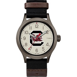 Timex Tribute Mens Collegiate Pride 40mm Watch - Ohio State Buckeyes with Black Fastwrap Strap