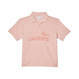 Lacoste Kids Club Short Sleeve V-Neck Petit Pique Polo Shirt (Toddler/Little Kids/Big Kids)